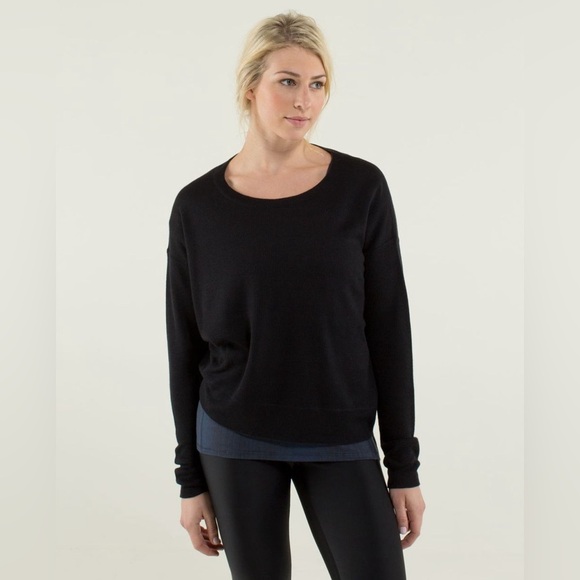 lululemon athletica Sweaters - Lululemon Pure Balance Sweater Long Sleeve Cashmere Blend , sz: 6